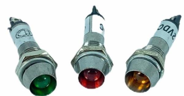 SİNYAL LAMBASI &Oslash;8MM METAL 12V (IC-225) (K246) - Image 1