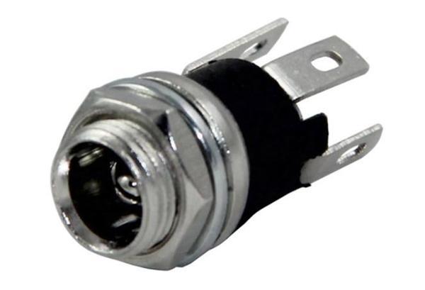 DC JAK ÜSTTEN SOMUNLU 2.1MM SOMUNLU &Oslash;8MM (IC-258A) (K246) - Image 1