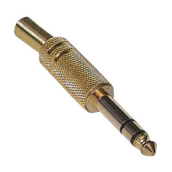 GİTAR JACK STEREO SARI GOLD METAL 1.KALİTE JACK (81) - Image 1