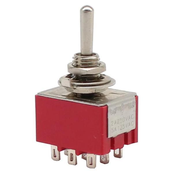 IC-148A 9P Ø6MM ON-ON TOGGLE SWİTCH MTS-302 (K246) - Image 1
