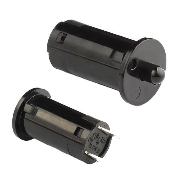 IC-187A KAPAK SWİTCH Ø12MM (NC) NORMALDE KAPALI KONTAK PBS-25B SİYAH (K246) - Image 1