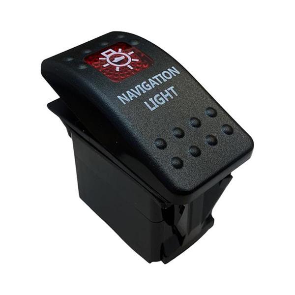 NAVİGASYON LAMBASI IŞIKLI 3P ON-OFF 12-24V MARIN SWITCH (IC-134M-S1) (K246) - Image 1