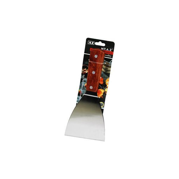 EĞİK AĞIZLI METAL SPATULA - AHŞAP SAPLI (81) - Image 1