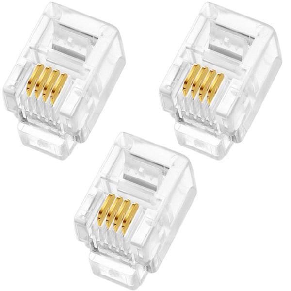 TEL.İNCE SOKETİ RJ9 4P/4C 100 LÜK PAKET (AHİZE KABLOSU SOKETİ) (81) - Image 1