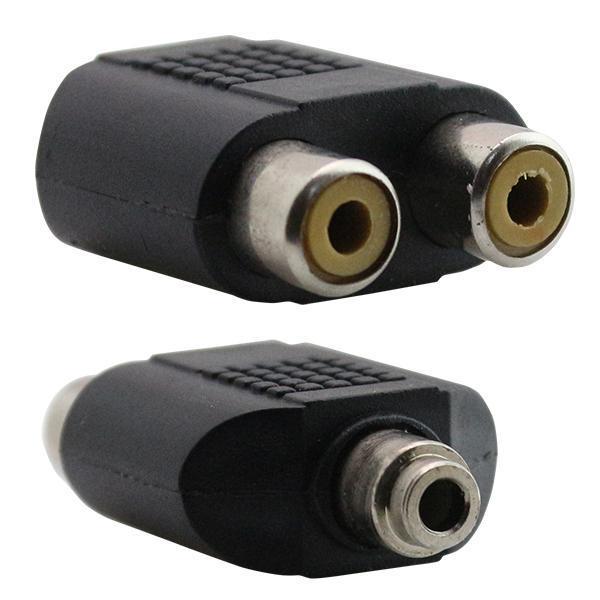 3.5 MM STEREO DİŞİ / 2 RCA DİŞİ ÇEVİRİCİ JACK (81) - Image 1