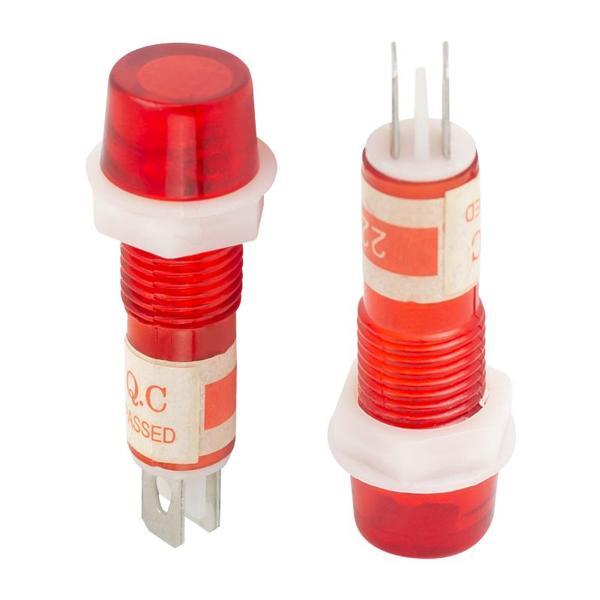 SİNYAL LED GÖZ LAMBASI XD8-1 220 VOLT YEŞİL - KIRMIZI (IC-225) (81) - Image 1