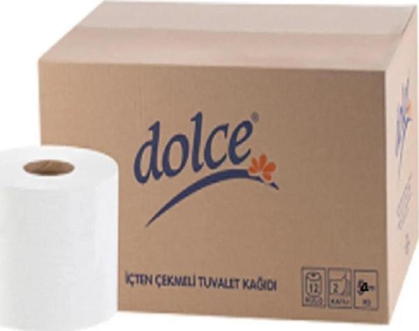 Dolce Içten Çekmeli -tuvalet Kağıdı Mini 12 Rulo Çift Kat 4 Kg Ekonomik - Image 1