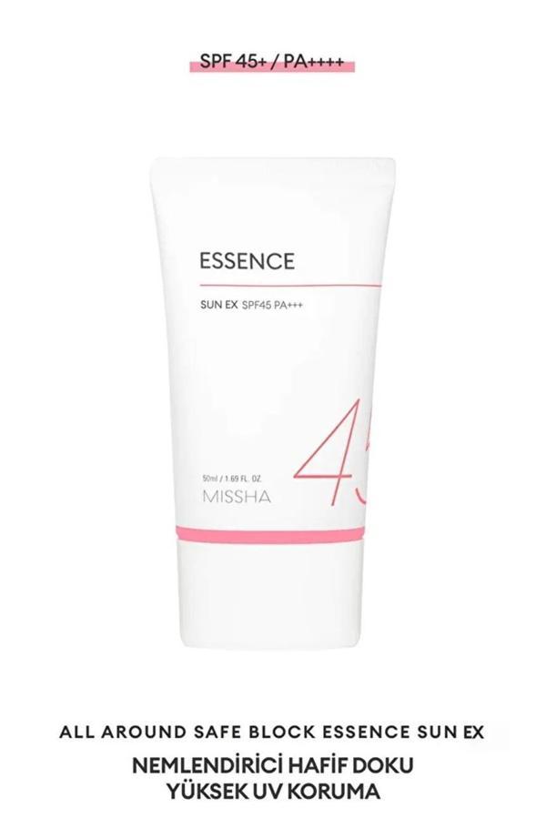  Aydınlatıcı ve Nemlendirici Güneş Kremi All Around Safe Block Essence Sun EX SPF45/PA+++ 50ml - Image 1