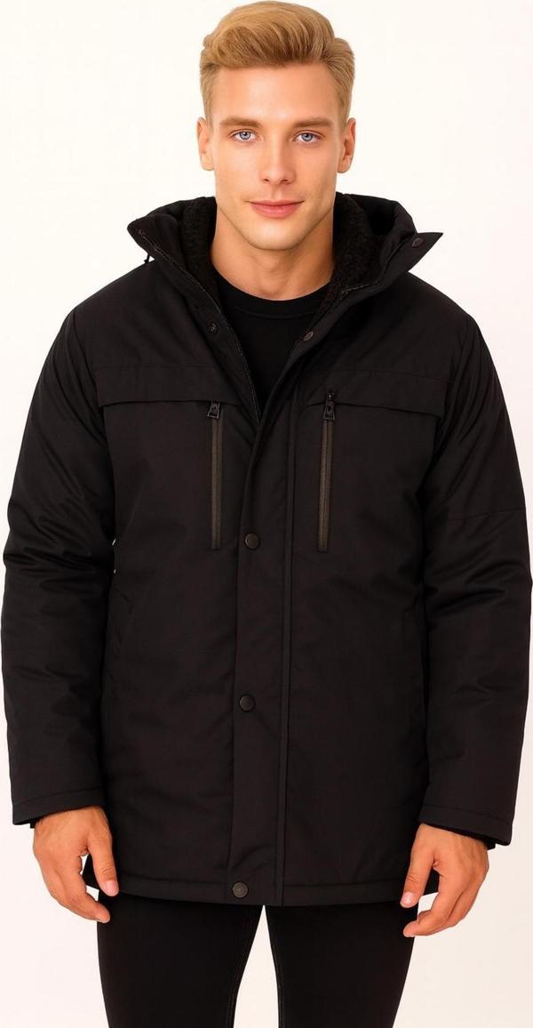 Spor Erkek Polarlı Su Ve Rüzgar Geçirmez Kapüşonlu Mont & Kaban & Parka - Image 1