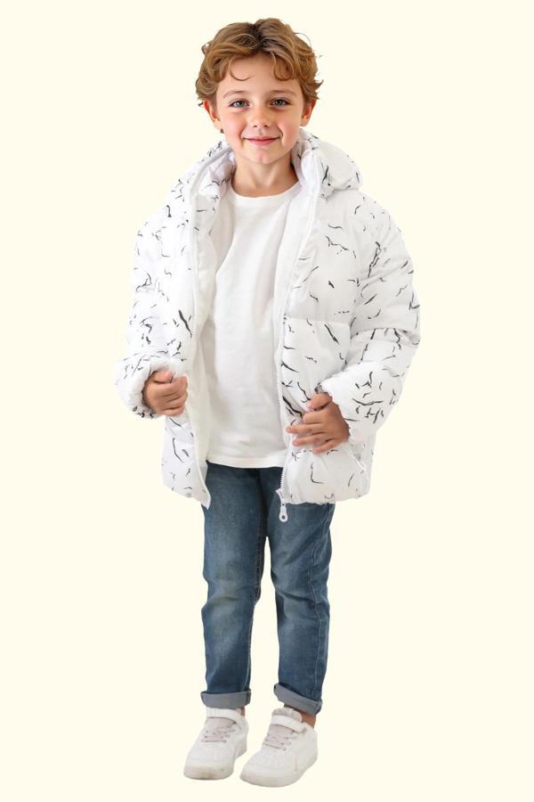 Spor Erkek Spor Çocuk Çıkabilir Kapüşonlu Su ve Rüzgar Geçirmez Cepli Mont & Kaban & Parka - Image 1