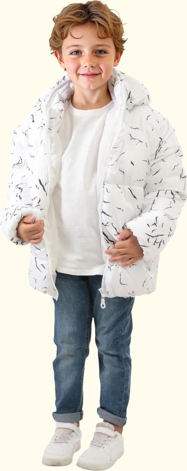 Spor Erkek Spor Çocuk Çıkabilir Kapüşonlu Su ve Rüzgar Geçirmez Cepli Mont & Kaban & Parka - Image 1