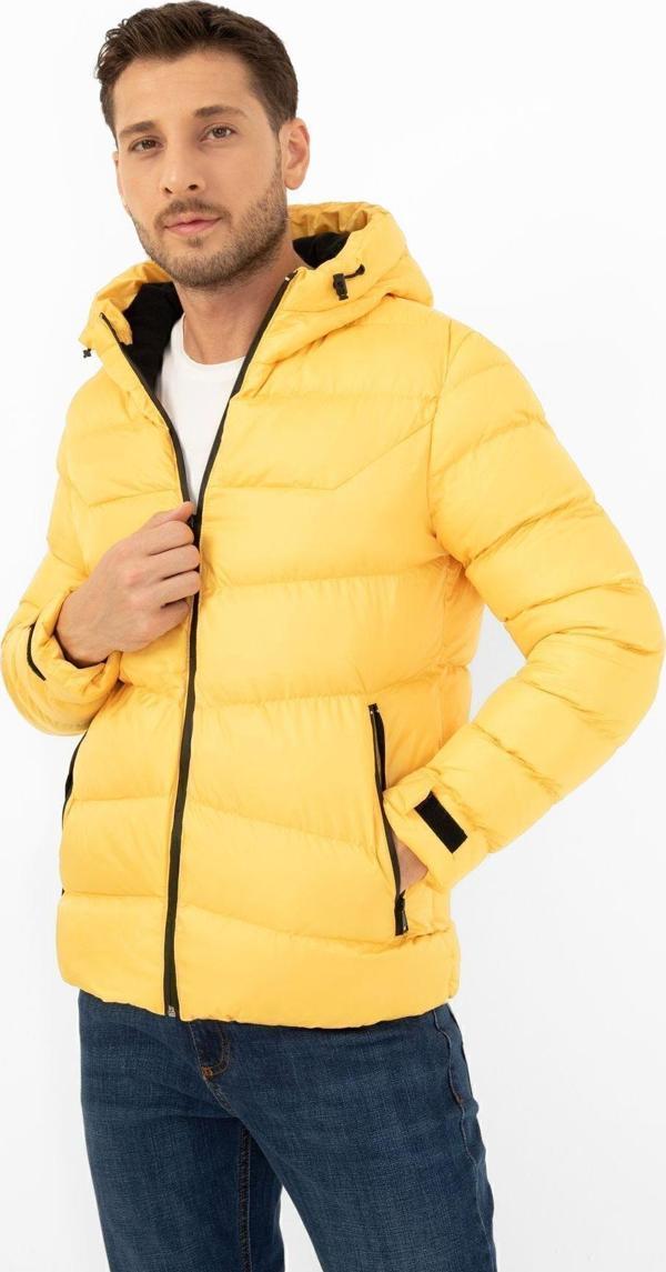 Spor Erkek Polarlı Kapüşonlu Su Geçirmez Rüzgara Dayanıklı Mont - Image 1