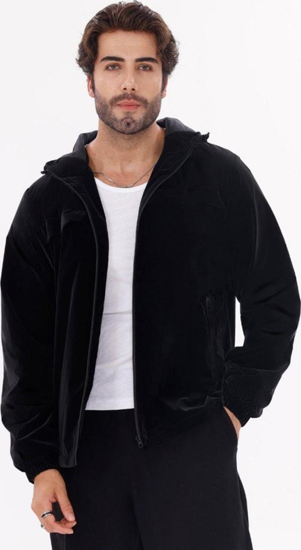 Erkek Kapüşonlu Nova Kumaş Hafif ve Dayanıklı Şık Mevsimlik Su ve Rüzgar Geçirmez Yağmurluk - Image 1