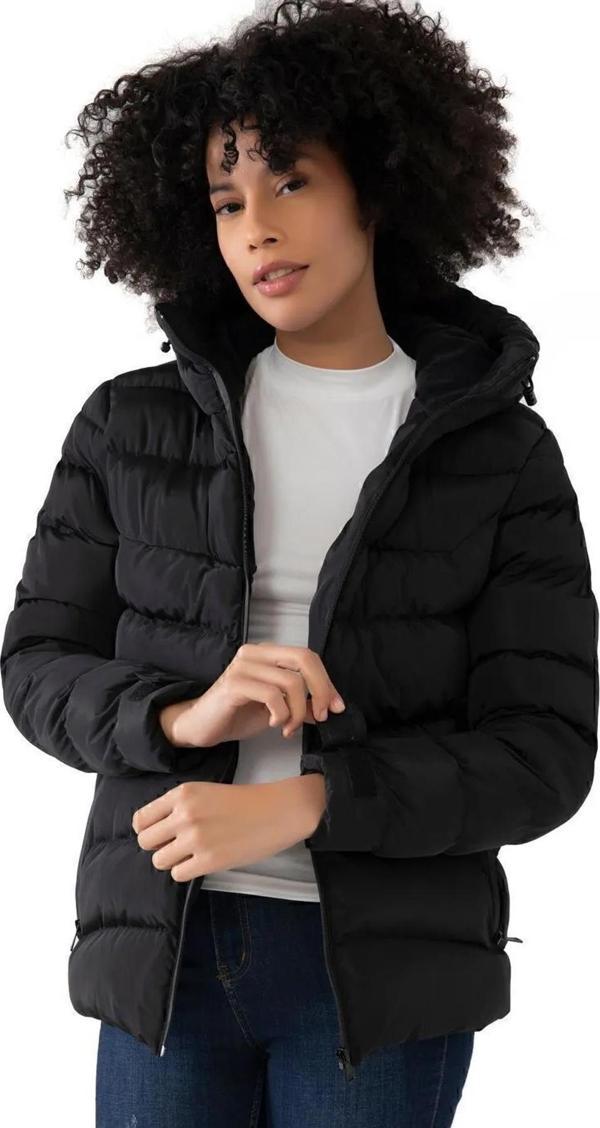 Spor Kadın Kapüşonlu Polarlı Su Geçirmez Rüzgara Dayanıklı Mont & Kaban & Parka - Image 1