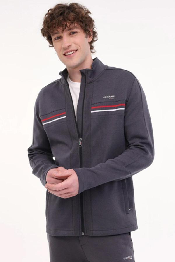 Lumberjack 5M ML ROBERT Erkek  Antrasit Sweatshirt - Image 1
