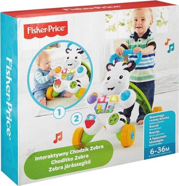 Fisher-Price Melodili Zebra Yürüteç Yürüme Yardımcısı DLD80 - Image 1