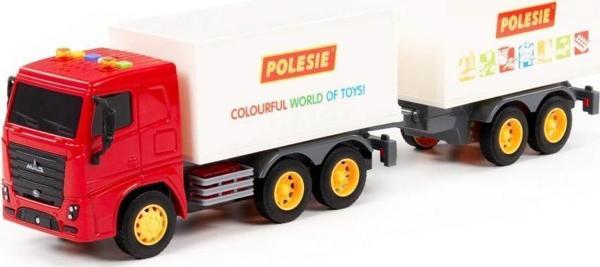Polesie Sürtmeli Çift Dorse Tır Kırmızı Kabin - POL-96371 - Image 1