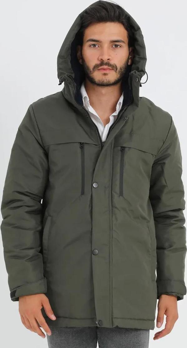 Spor Erkek Polarlı Su Ve Rüzgar Geçirmez Kapüşonlu Mont & Kaban & Parka - Image 1