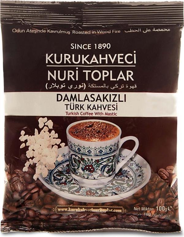 Nuri Toplar Türk Kahvesi Damla Sakızlı 100 Gr - Image 1