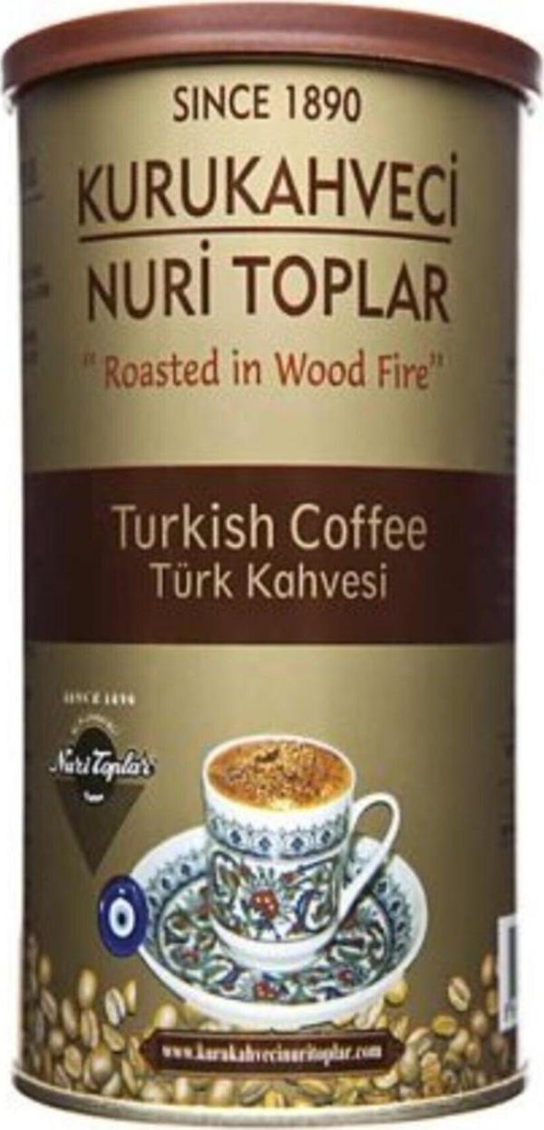 Nuri Toplar Kurukahveci Türk Kahvesi Teneke 250 G - Image 1