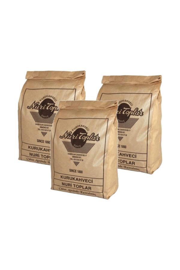 Nuri Toplar 3X250 Gr Günlük Taze Çekim Türk Kahvesi 750 Gr - Image 1