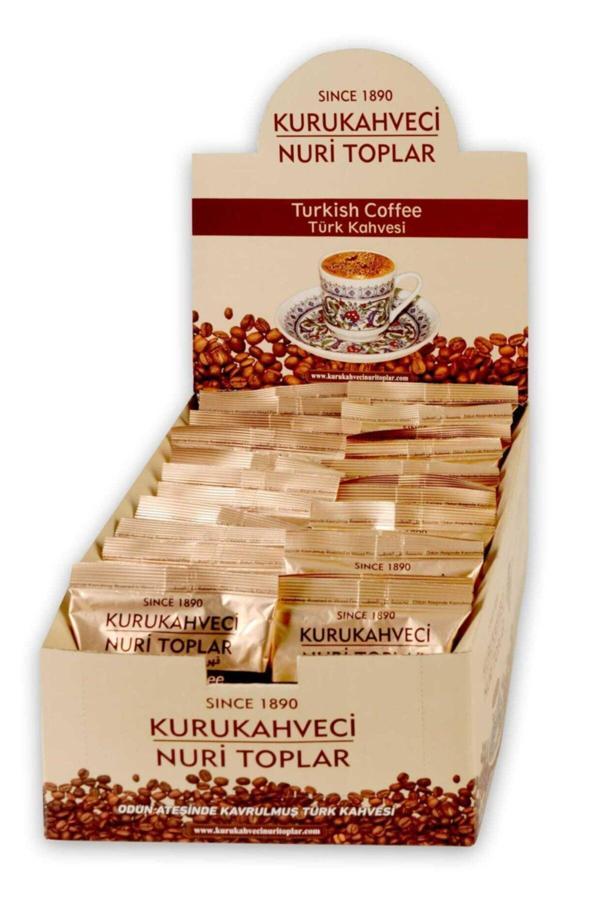 Nuri Toplar Türk Kahvesi Folyo Ambalaj 100 Gr. 24 Adet Stand Kutu - Image 1