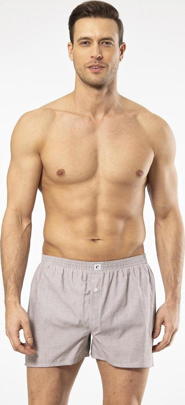 Türen POPLİN ERKEK BOXER 1113/DÜZ KAHVERENGİ - Image 1