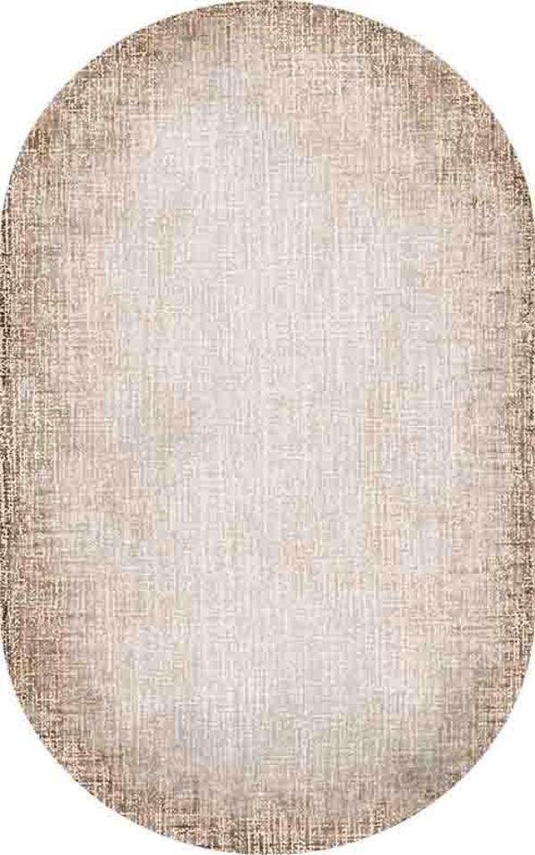 Oval Yolluk Paspas Saçaklı Püsküllü Süngerli Hol Banyo Paspası 50x80cm Yeni Sezon 0289 - Image 1