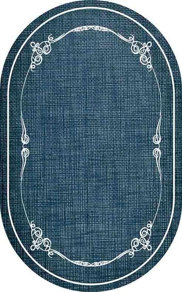 Oval Yolluk Paspas Saçaklı Püsküllü Süngerli Hol Banyo Paspası 50x80cm Yeni Sezon 0414 - Image 1