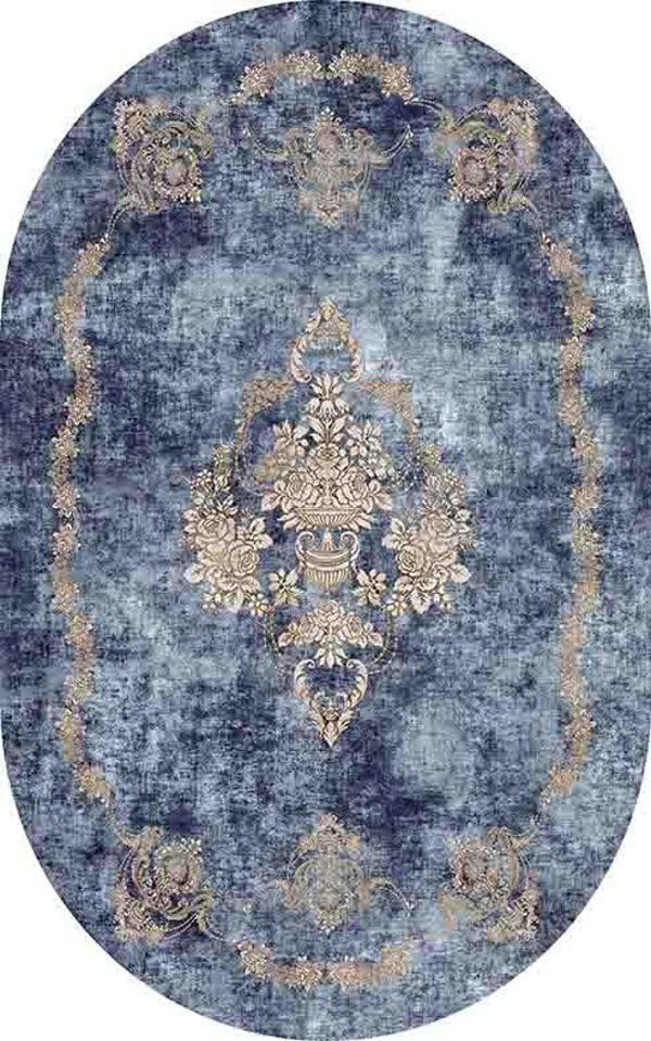 Oval Yolluk Paspas Saçaklı Püsküllü Süngerli Hol Banyo Paspası 50x80cm Yeni Sezon 0566 - Image 1