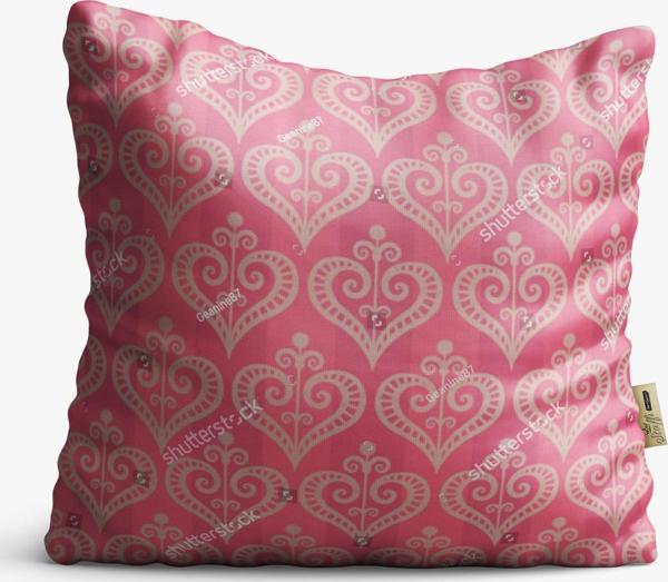Kırlent Kılıfı 42x42cm Dekoratif Kırlent Yastık Kılıfı Yeni Sezon Desenli Modeli Pat 06 - Image 1