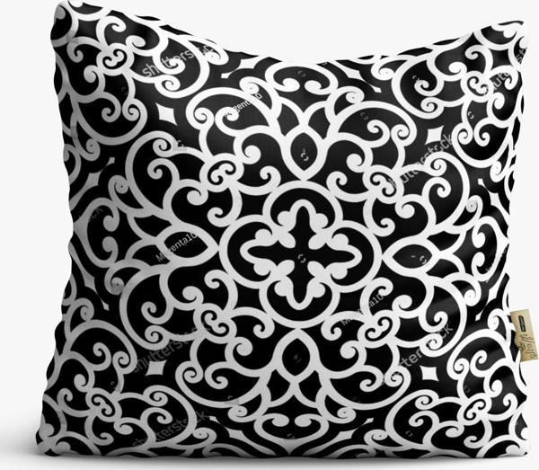 Kırlent Kılıfı 42x42cm Dekoratif Kırlent Yastık Kılıfı Yeni Sezon Desenli Modeli Pat 03 - Image 1