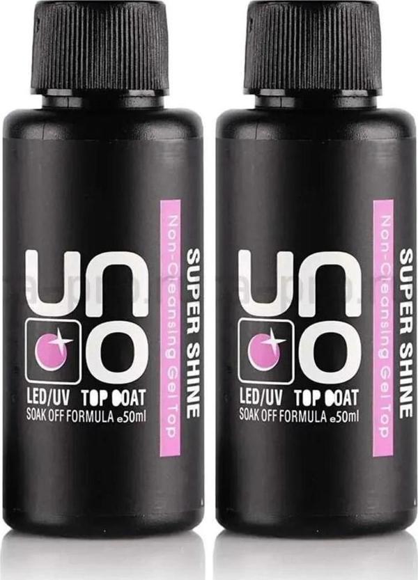 Fontenay  Uno Supershine Top Coat 50 ml Silinmeyen Top Coat Bulk 2'Li Set - Image 1