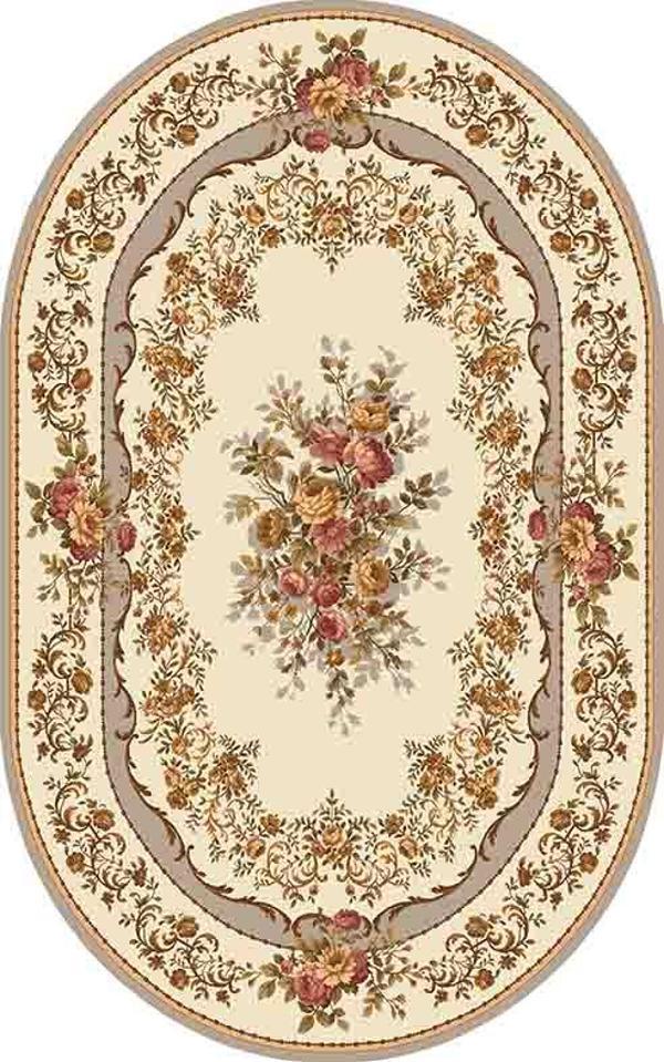 Oval Yolluk Paspas Saçaklı Püsküllü Süngerli Hol Banyo Paspası 50x80cm Yeni Sezon 0059 - Image 1