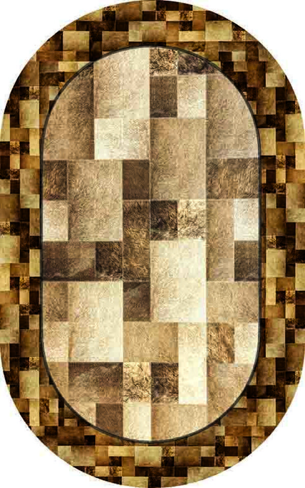 Oval Yolluk Paspas Saçaklı Püsküllü Süngerli Hol Banyo Paspası 50x80cm Yeni Sezon 0510 - Image 1