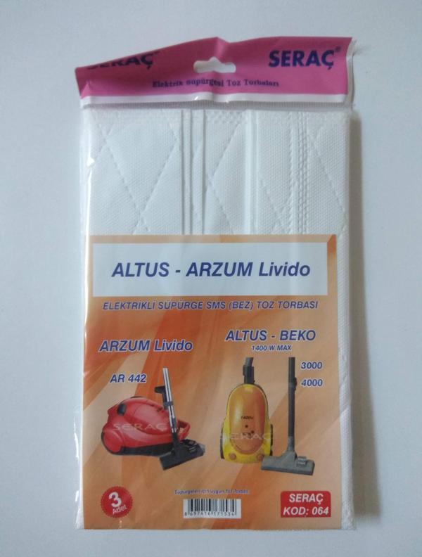 Bez Süpürge Torbası Arzum-Altus-Beko ASN-SPR-064 - Image 1