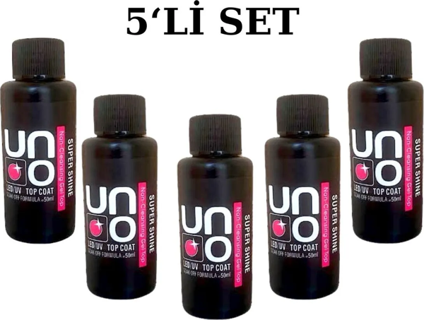 Fontenay Profesyonel Uno Super Shine Top Coat 50ML 5'Li Set - Image 1