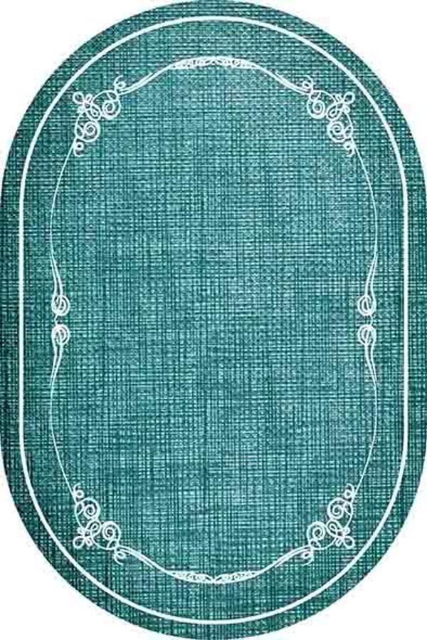 Oval Paspas Saçaklı Paspas Püsküllü Süngerli Hol Banyo Paspası 40x60cm Yeni Sezon 0414 - Image 1