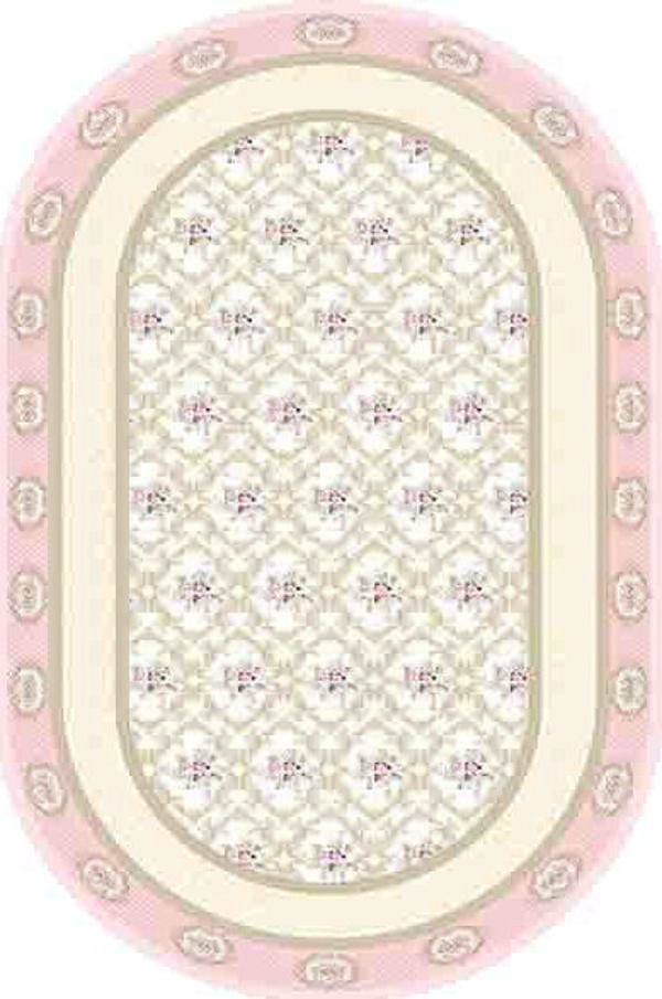 Oval Paspas Saçaklı Paspas Püsküllü Süngerli Hol Banyo Paspası 40x60cm Yeni Sezon 0571 - Image 1