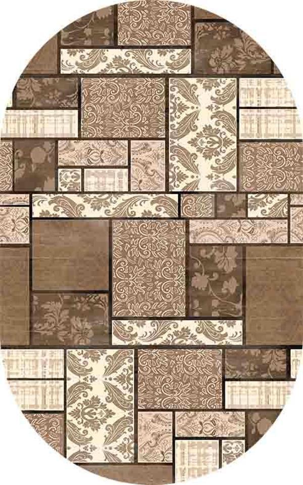 Oval Yolluk Paspas Saçaklı Püsküllü Süngerli Hol Banyo Paspası 50x80cm Yeni Sezon 0124 - Image 1