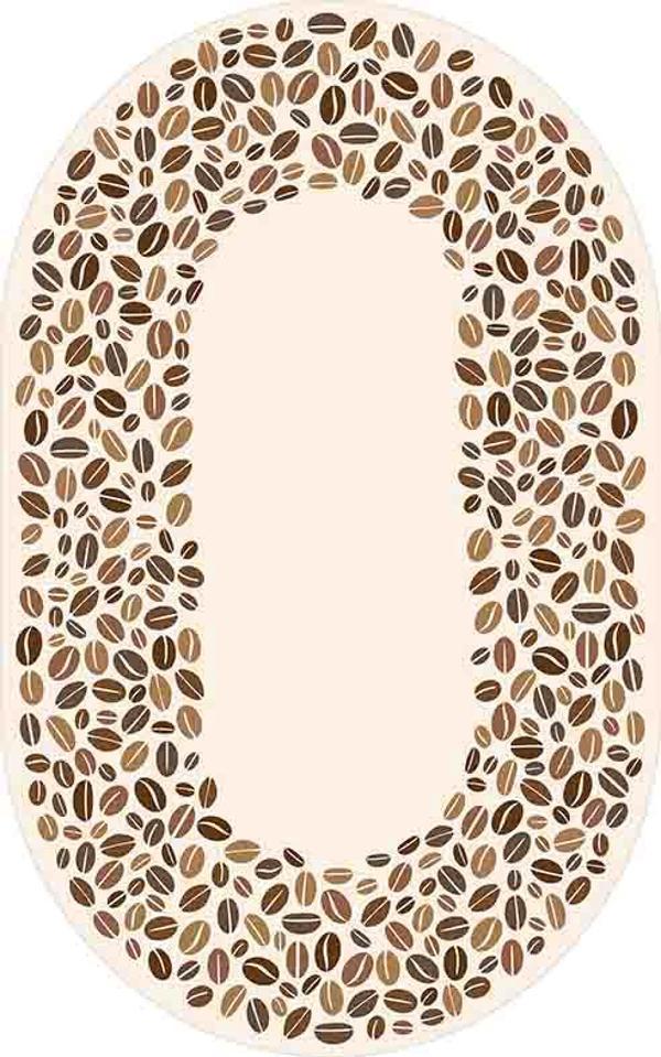 Oval Yolluk Paspas Saçaklı Püsküllü Süngerli Hol Banyo Paspası 50x80cm Yeni Sezon 0281 - Image 1