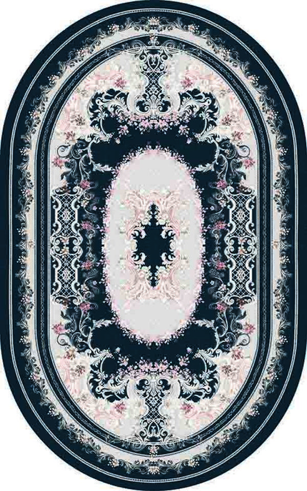 Oval Yolluk Paspas Saçaklı Püsküllü Süngerli Hol Banyo Paspası 50x80cm Yeni Sezon 0350 - Image 1