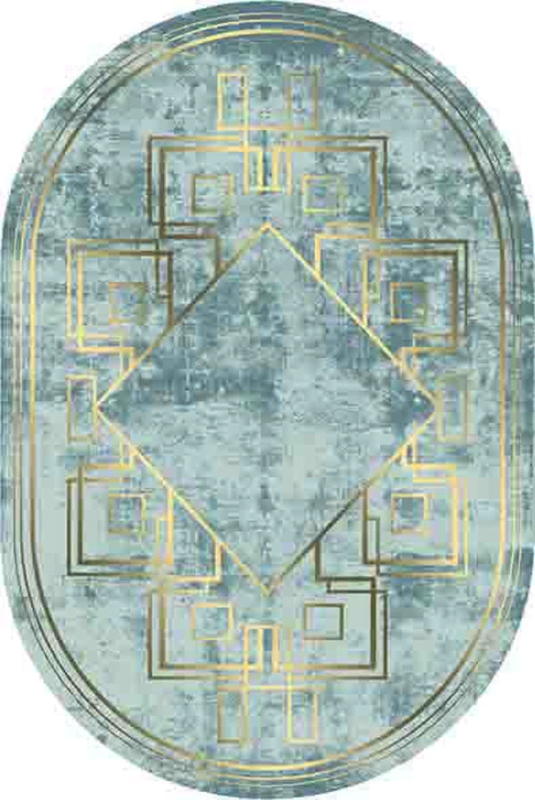 Oval Paspas Saçaklı Paspas Püsküllü Süngerli Hol Banyo Paspası 40x60cm Yeni Sezon 0504 - Image 1
