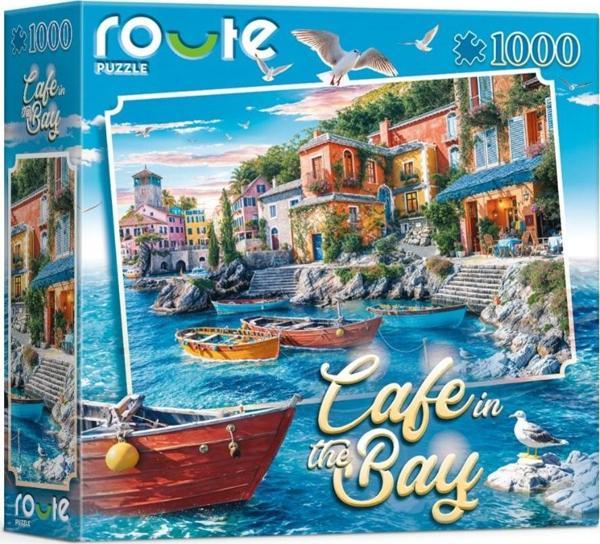 Route Körfezdeki Cafe Manzaralı 1000 Parça Puzzle 68 X 48 Cm - Image 1
