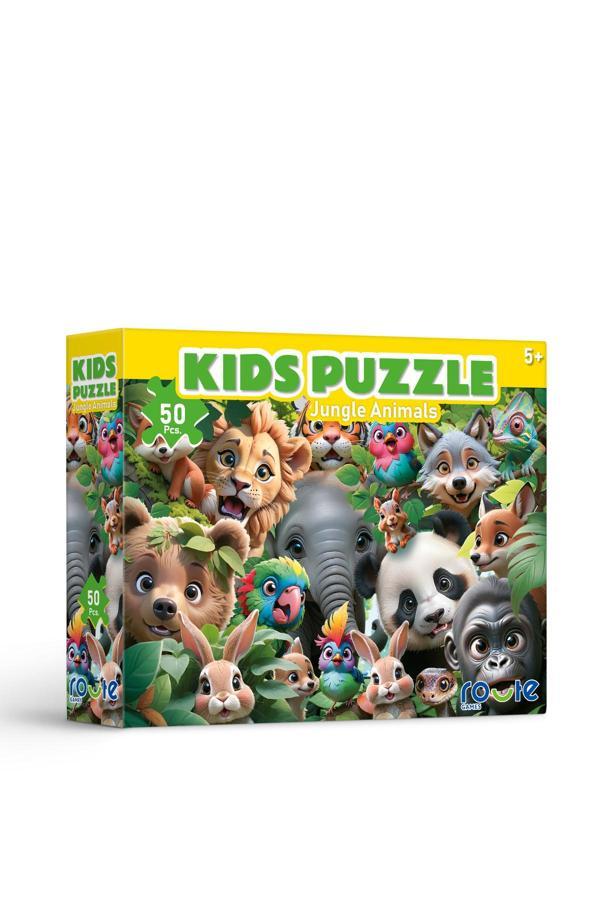 Route Orman Hayvanları Çocuk Puzzle (50 Parça) 34×48 Cm - Image 1