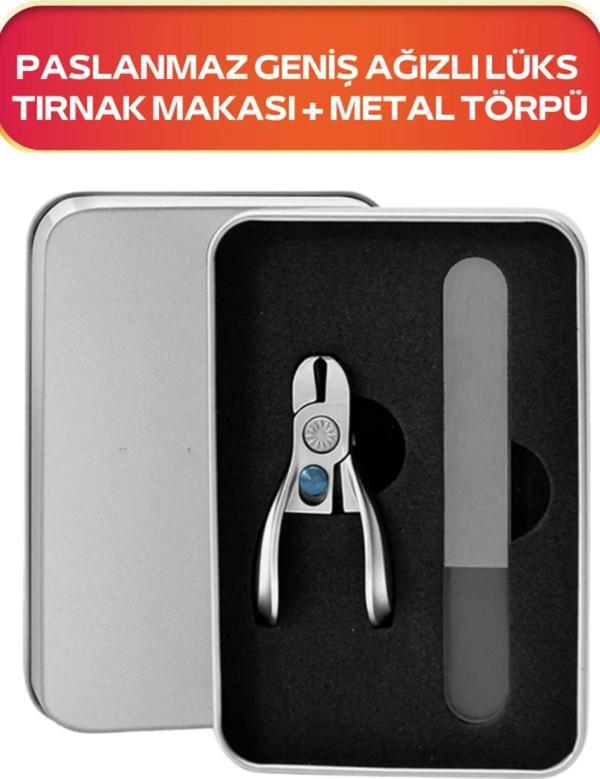 Fontenay Ultra Geniş Ağızlı Paslanmaz Tırnak Makası Ve Tırnak Törpüsü Set - Image 1