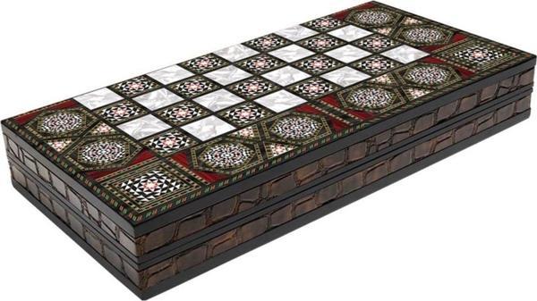 Sera Oyun Aletleri Desenli Küçük Boy Tavla ( 42 X 21 X 7.5 Cm) - Image 1