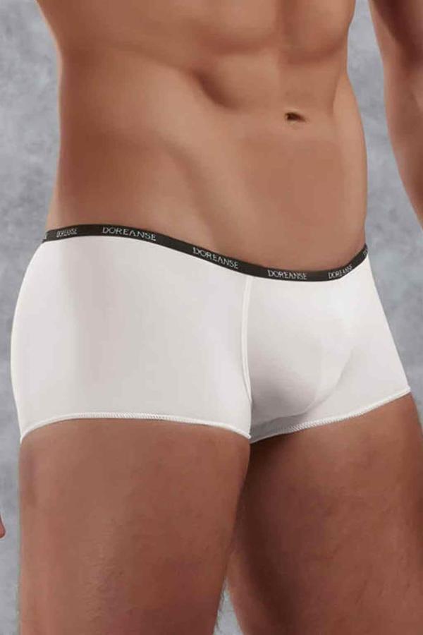 Doreanse Erkek Polyamid Mini Paça Boxer 1590 Beyaz - Image 1