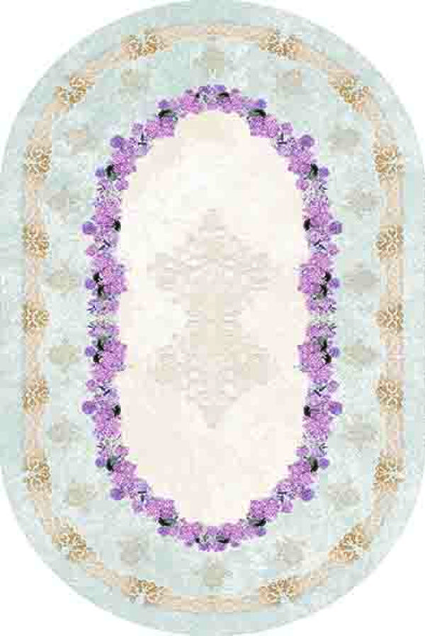 Oval Paspas Saçaklı Paspas Püsküllü Süngerli Hol Banyo Paspası 40x60cm Yeni Sezon 0572 - Image 1