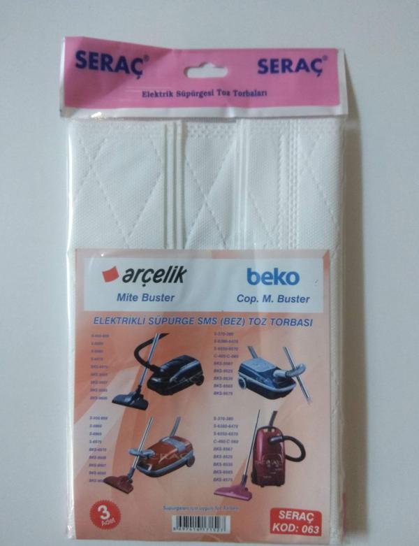 Bez Süpürge Torbası Arçelik - Beko ASN-SPR-063 - Image 1